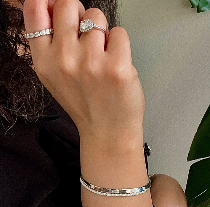 Cleopatra Silver Bracelet