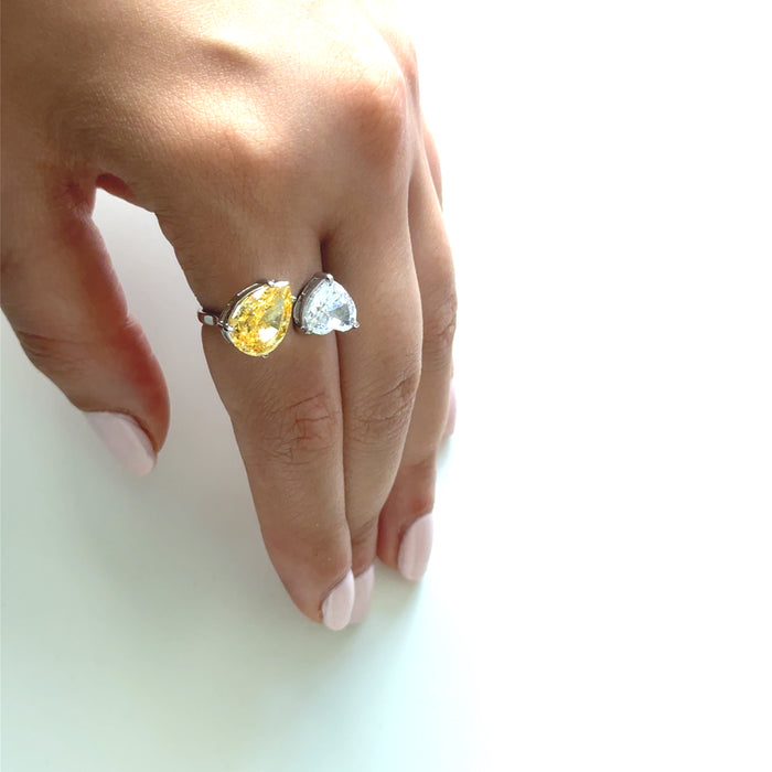 Melo Ring (Yellow zircon )