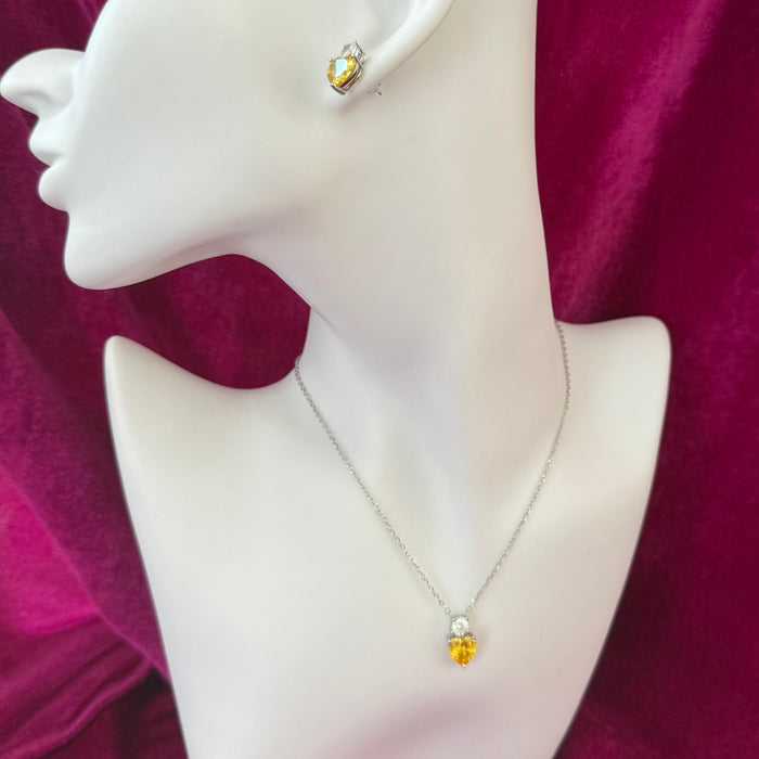 Amber Set (Sterling Silver)