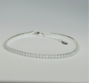 925 sterling silver tennis bracelet with cubic zirconia inlay, adjustable size, elegant design for any occasion.