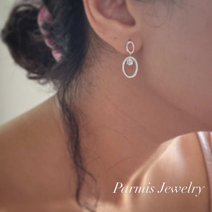 Diamond Droplet earrings